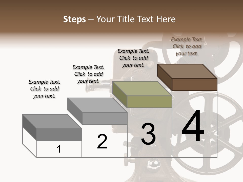 Cinema Light Scratches PowerPoint Template