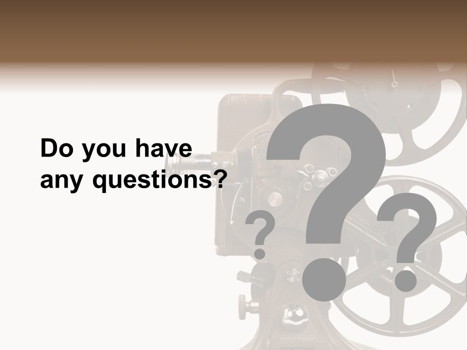 Cinema Light Scratches PowerPoint Template