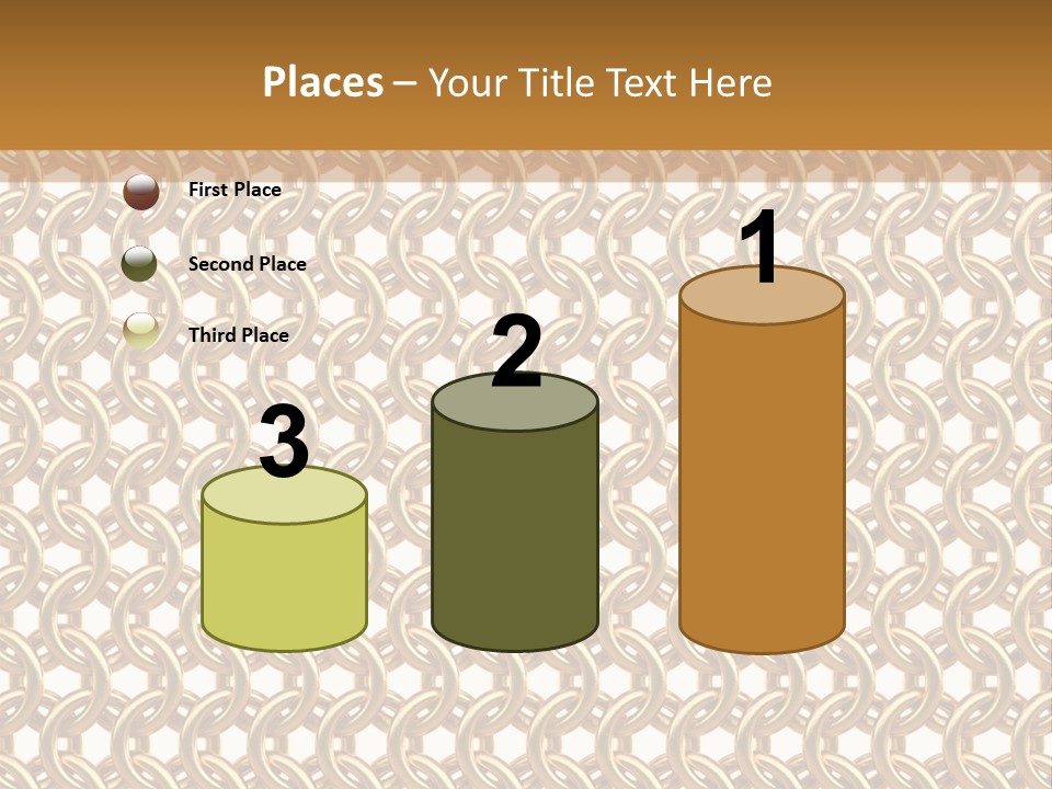 Rings Yellow White PowerPoint Template