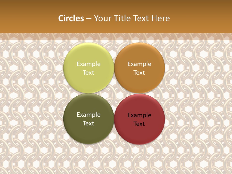 Rings Yellow White PowerPoint Template