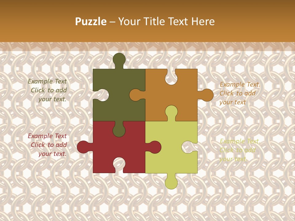 Rings Yellow White PowerPoint Template