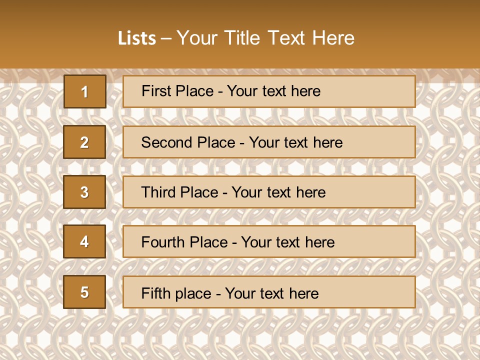 Rings Yellow White PowerPoint Template