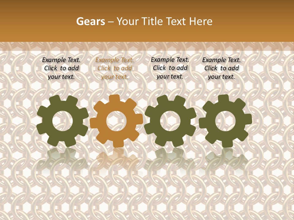 Rings Yellow White PowerPoint Template