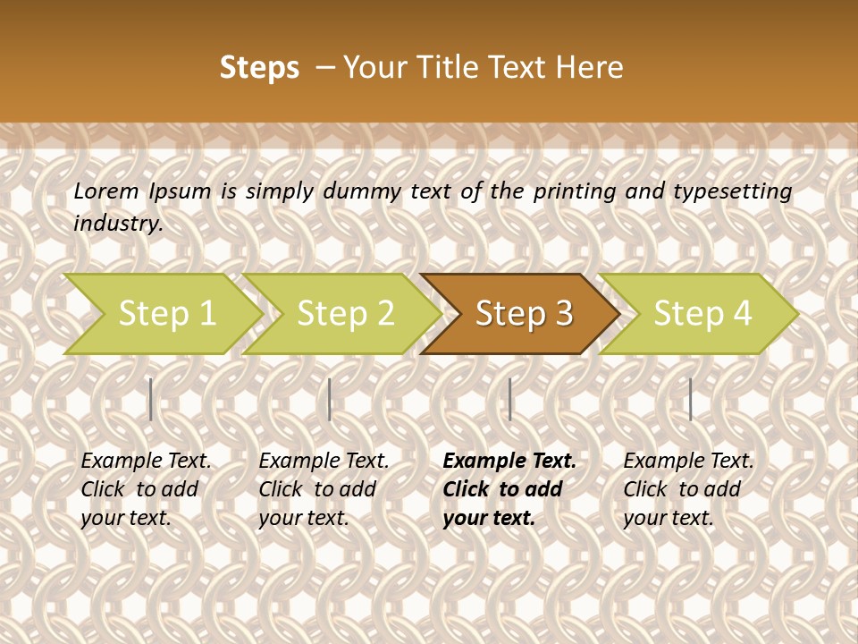Rings Yellow White PowerPoint Template