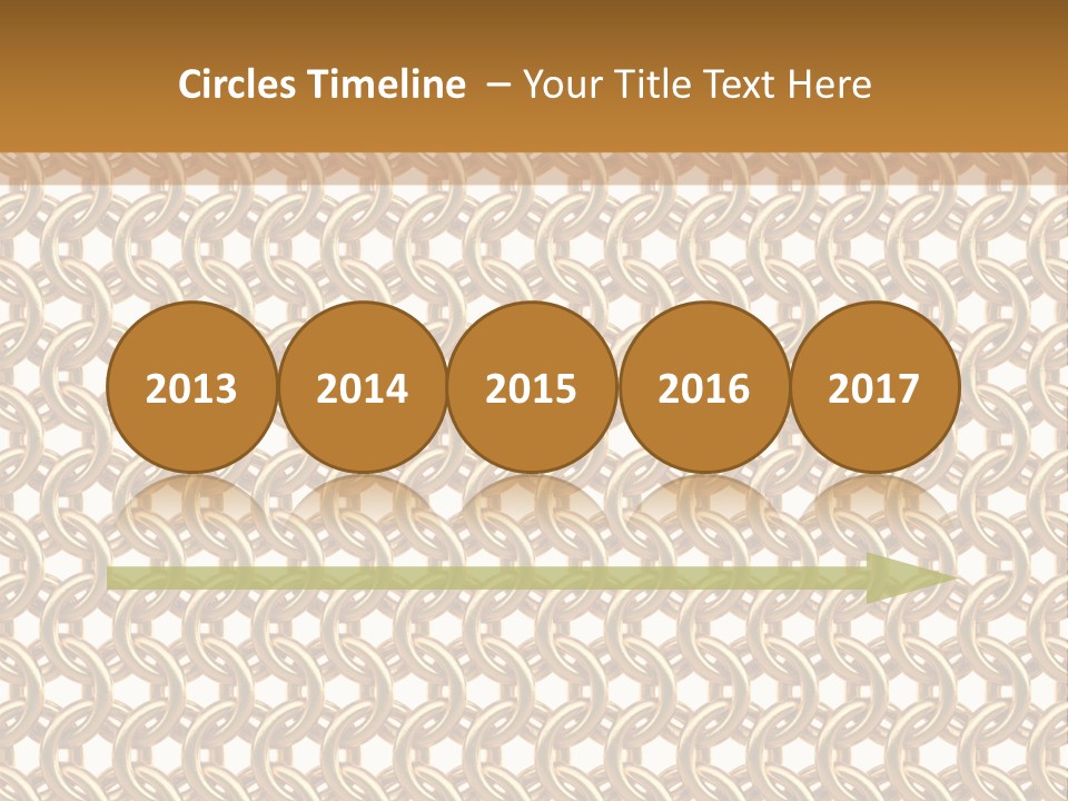 Rings Yellow White PowerPoint Template