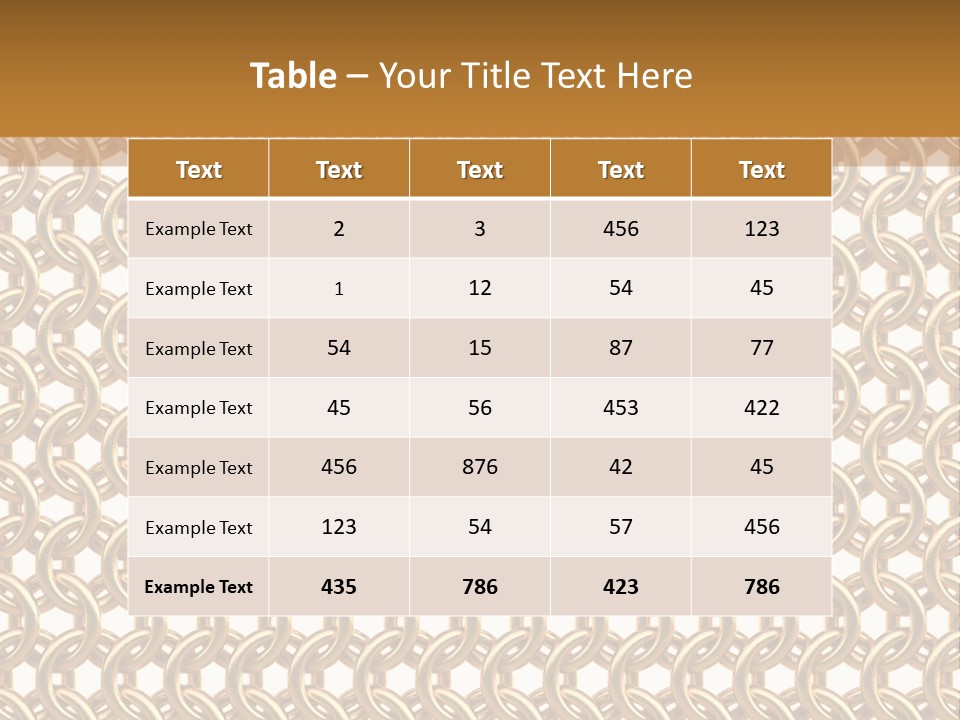 Rings Yellow White PowerPoint Template