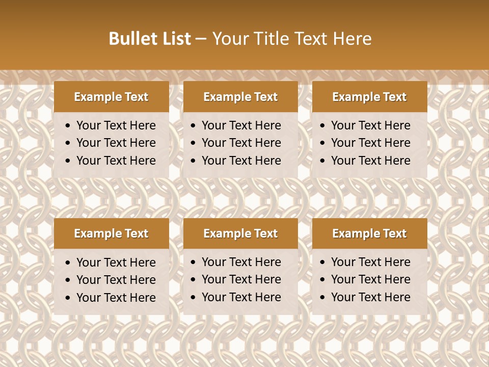 Rings Yellow White PowerPoint Template