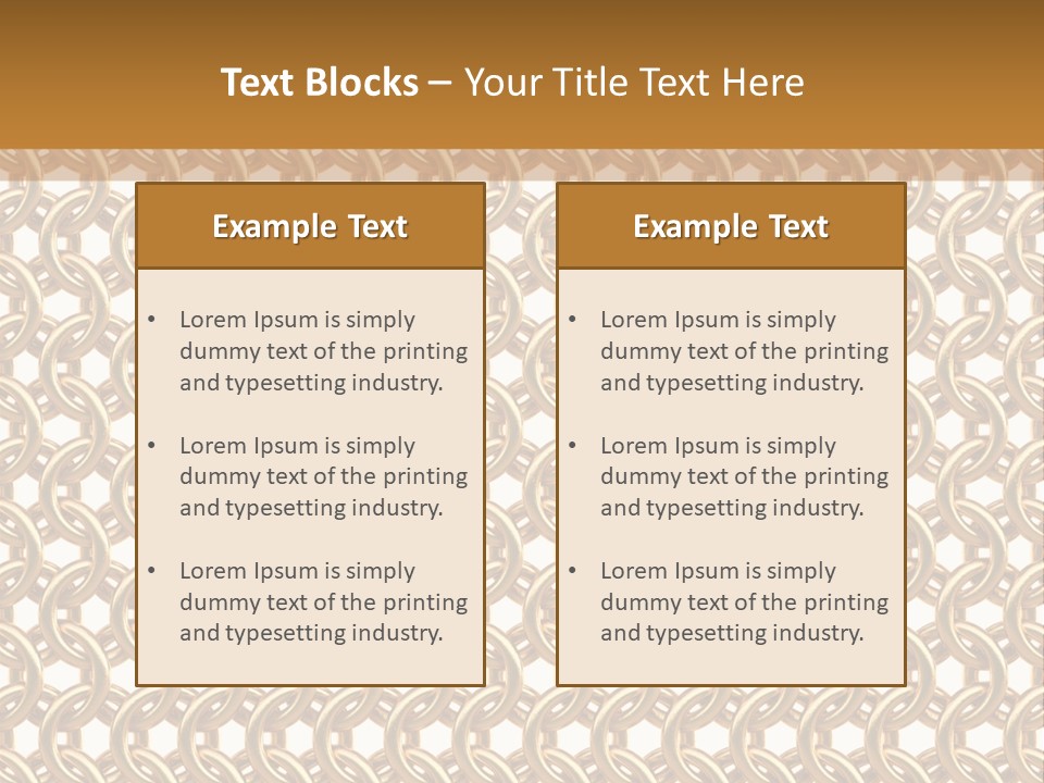 Rings Yellow White PowerPoint Template