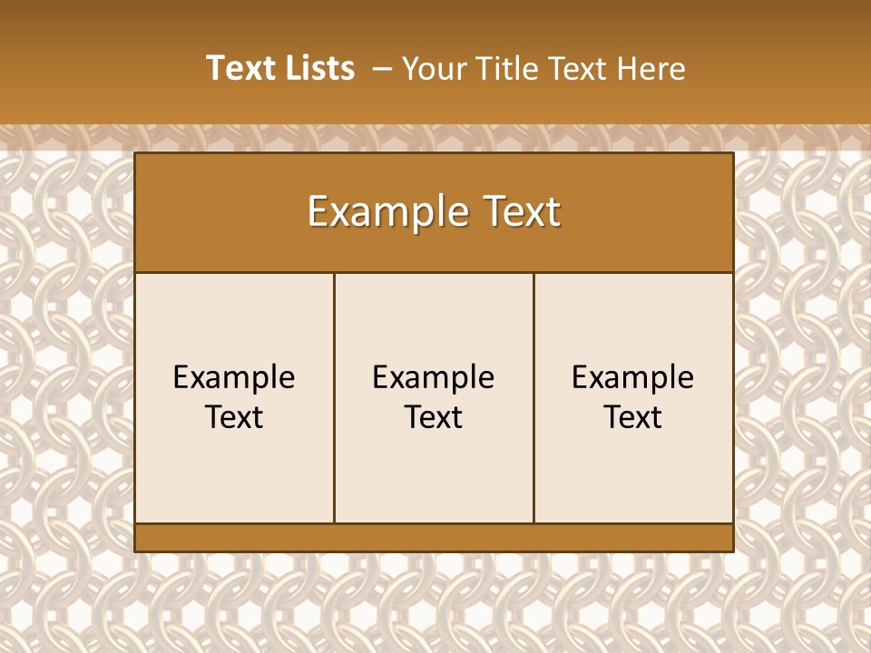 Rings Yellow White PowerPoint Template