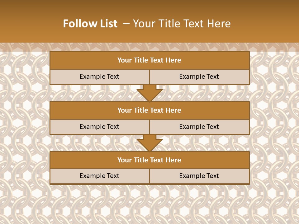 Rings Yellow White PowerPoint Template