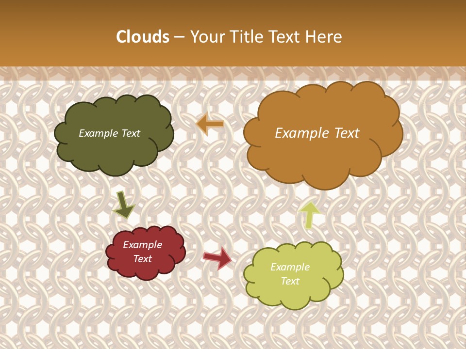 Rings Yellow White PowerPoint Template