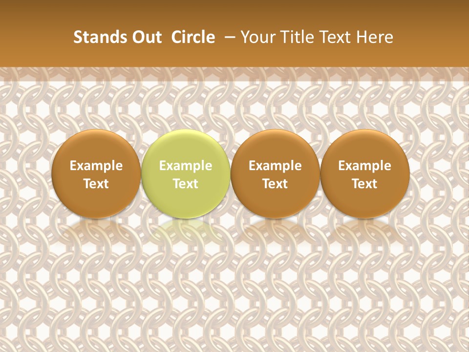Rings Yellow White PowerPoint Template