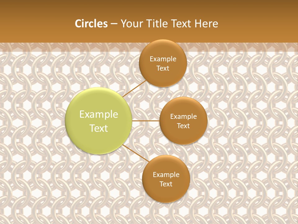 Rings Yellow White PowerPoint Template
