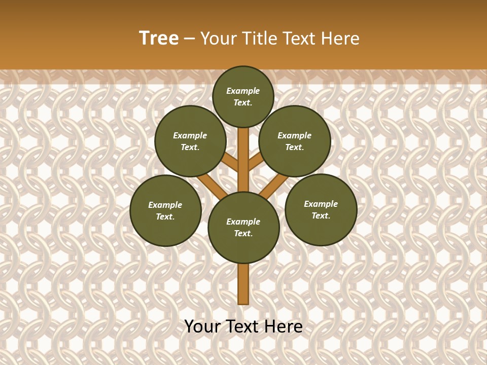 Rings Yellow White PowerPoint Template