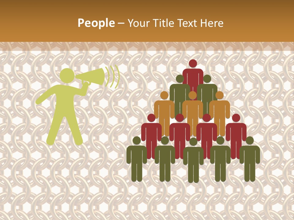 Rings Yellow White PowerPoint Template