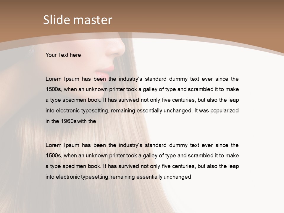 Coloring Bright Make Up PowerPoint Template