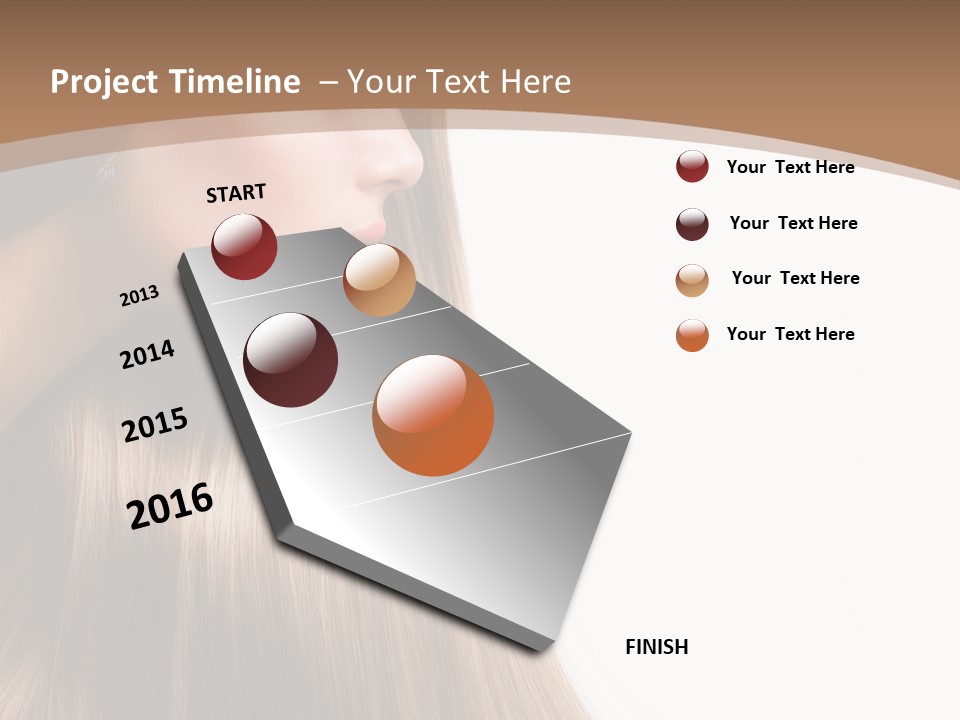 Coloring Bright Make Up PowerPoint Template