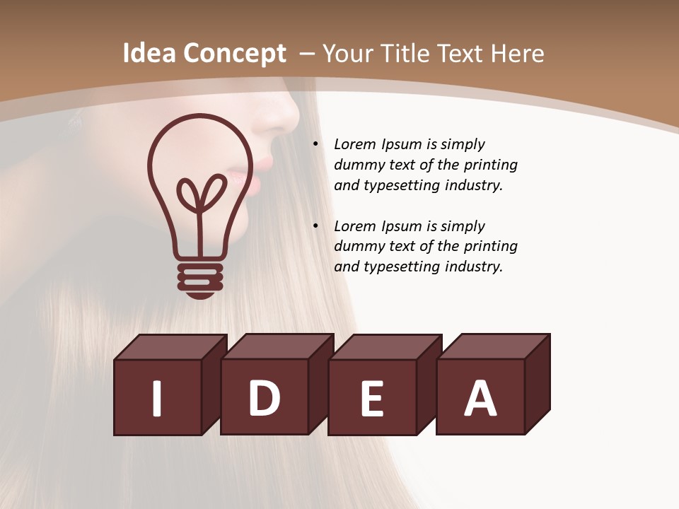 Coloring Bright Make Up PowerPoint Template