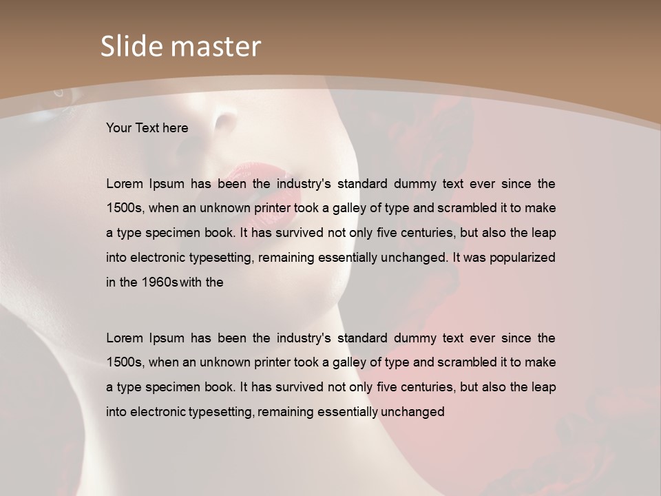 Fashion Dark Salon PowerPoint Template