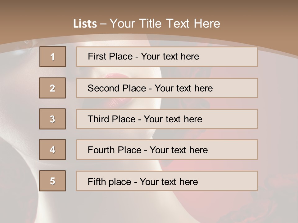 Fashion Dark Salon PowerPoint Template