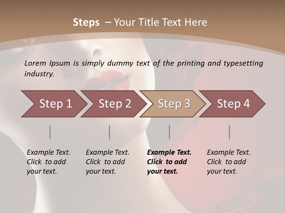 Fashion Dark Salon PowerPoint Template