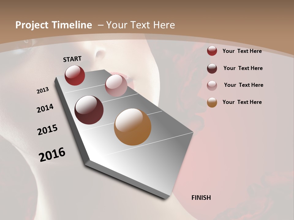 Fashion Dark Salon PowerPoint Template