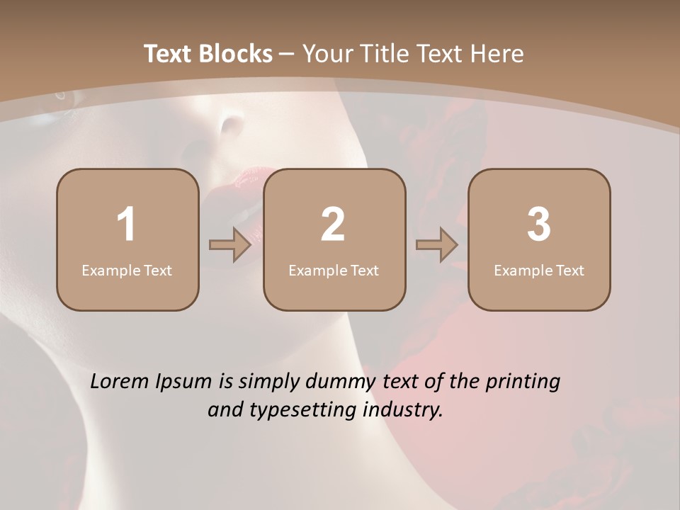 Fashion Dark Salon PowerPoint Template