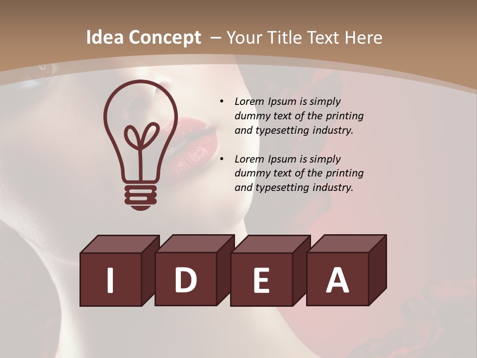 Fashion Dark Salon PowerPoint Template