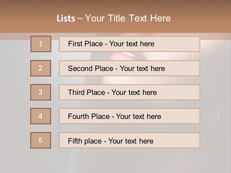 Healthy Eyelashes Haircut PowerPoint Template