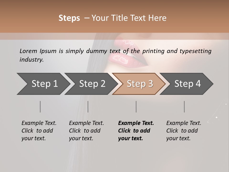 Healthy Eyelashes Haircut PowerPoint Template