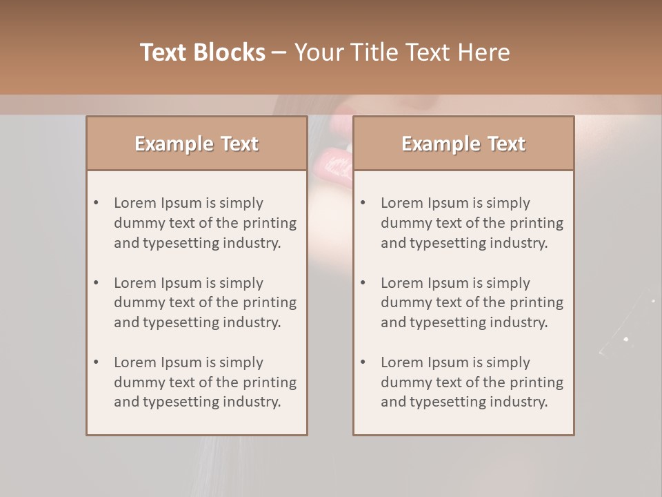 Healthy Eyelashes Haircut PowerPoint Template