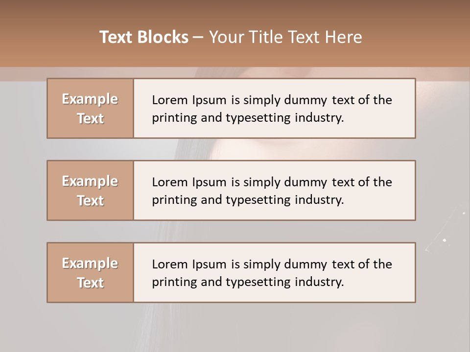 Healthy Eyelashes Haircut PowerPoint Template