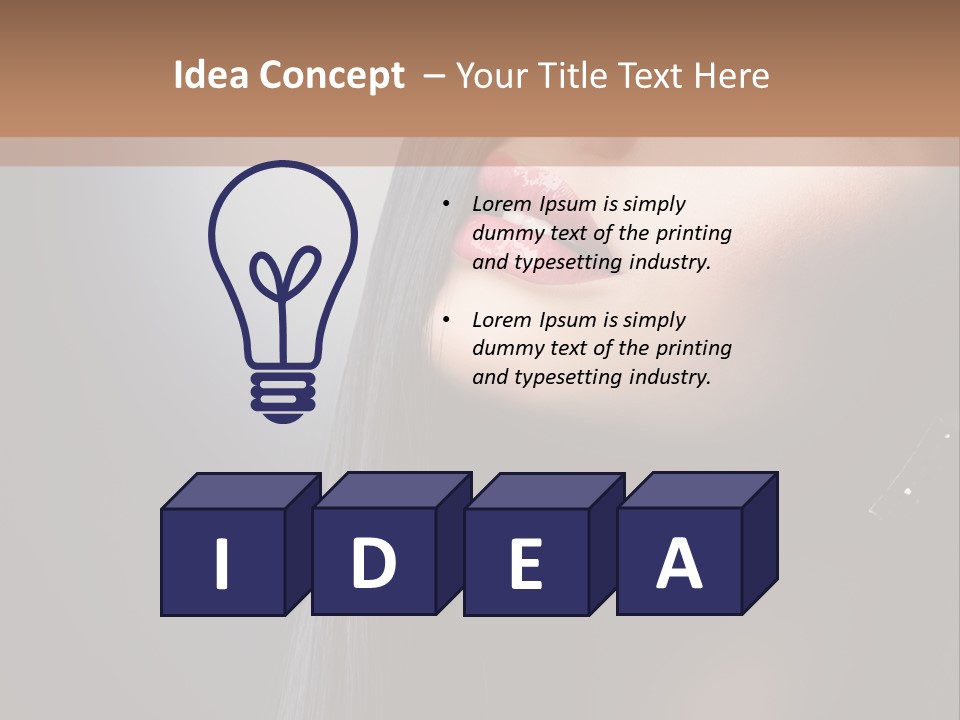 Healthy Eyelashes Haircut PowerPoint Template