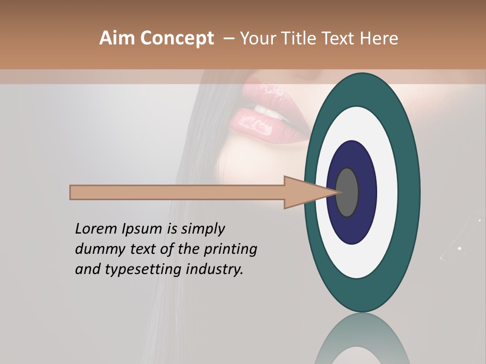 Healthy Eyelashes Haircut PowerPoint Template