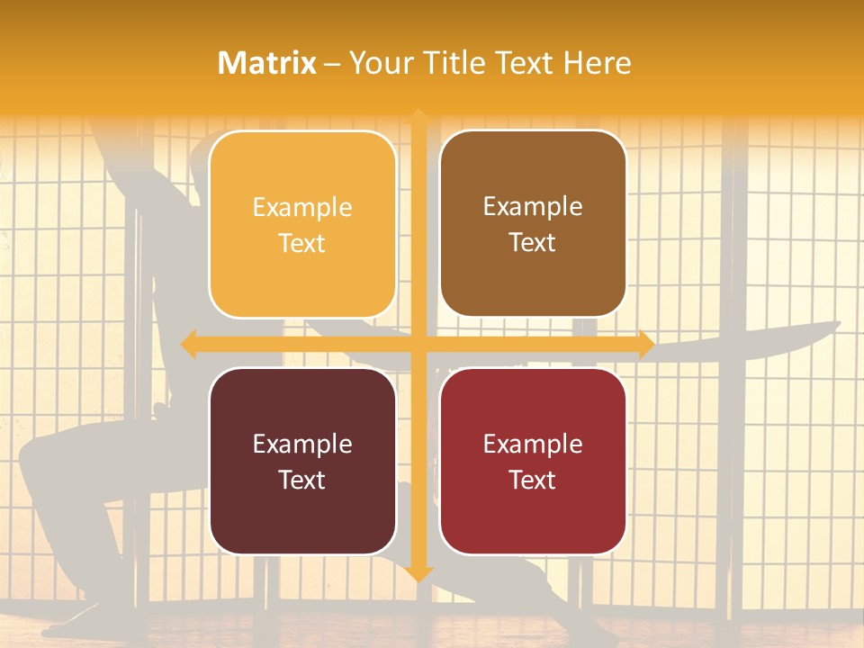 Orange Fight Background PowerPoint Template