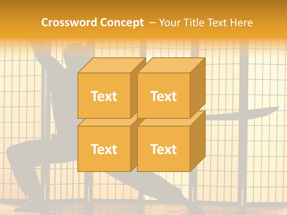 Orange Fight Background PowerPoint Template