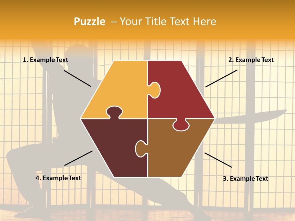 Orange Fight Background PowerPoint Template