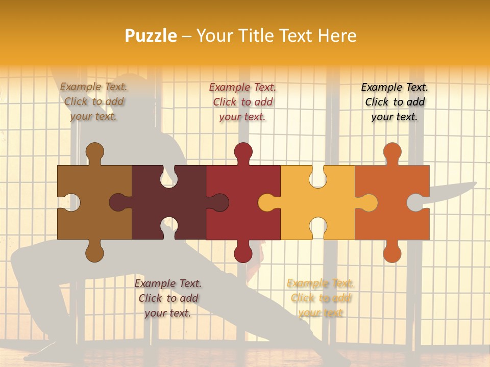 Orange Fight Background PowerPoint Template