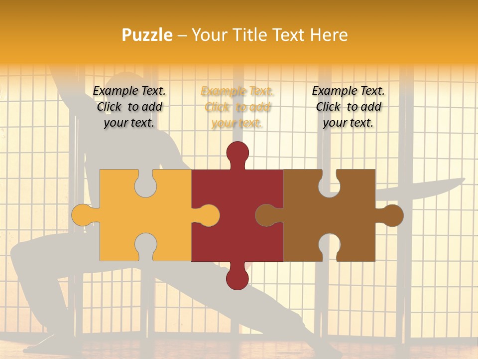 Orange Fight Background PowerPoint Template