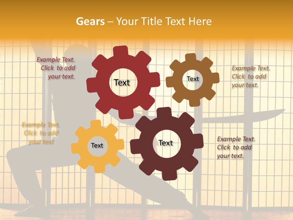 Orange Fight Background PowerPoint Template