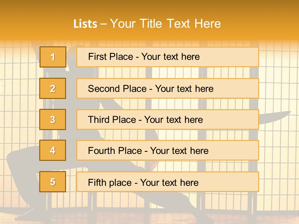 Orange Fight Background PowerPoint Template