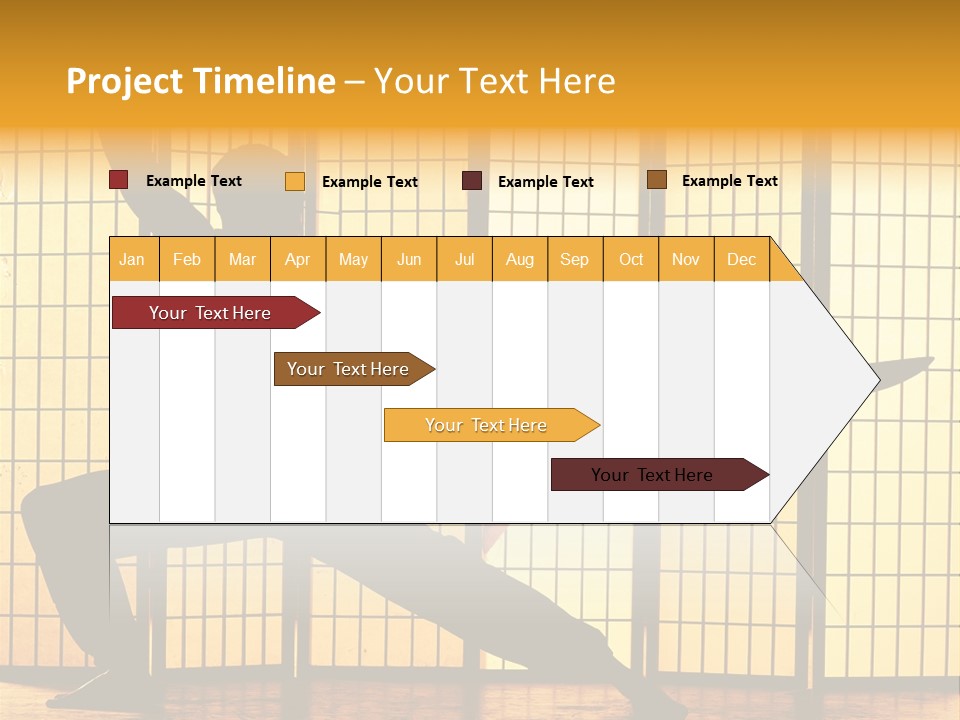 Orange Fight Background PowerPoint Template