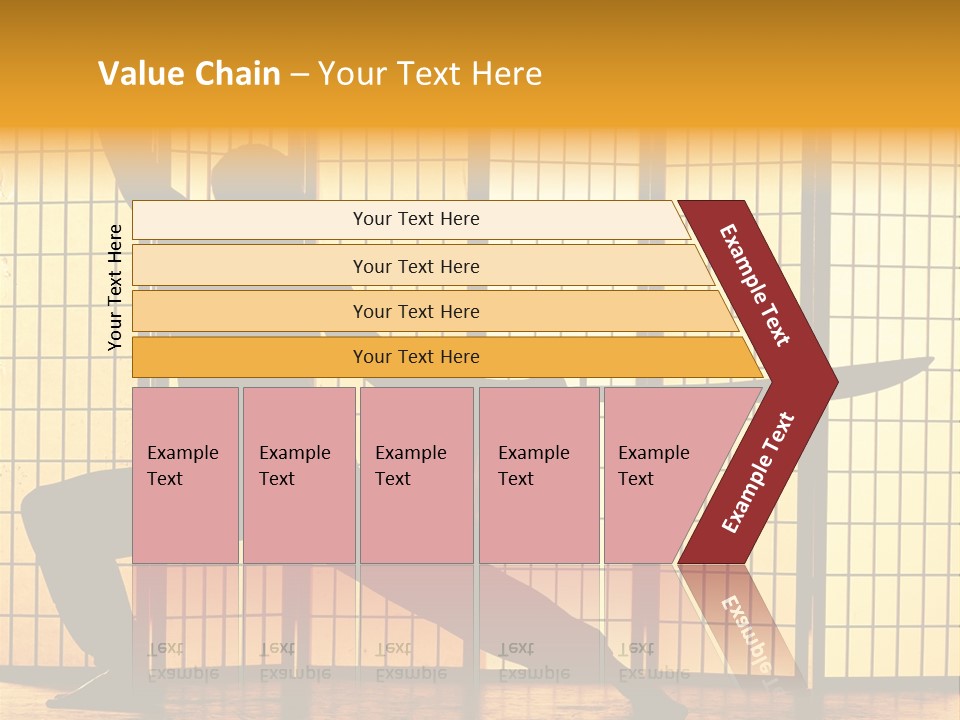 Orange Fight Background PowerPoint Template