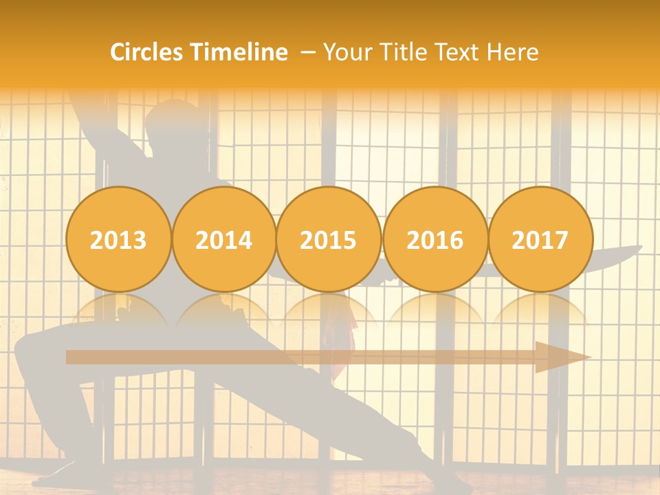 Orange Fight Background PowerPoint Template