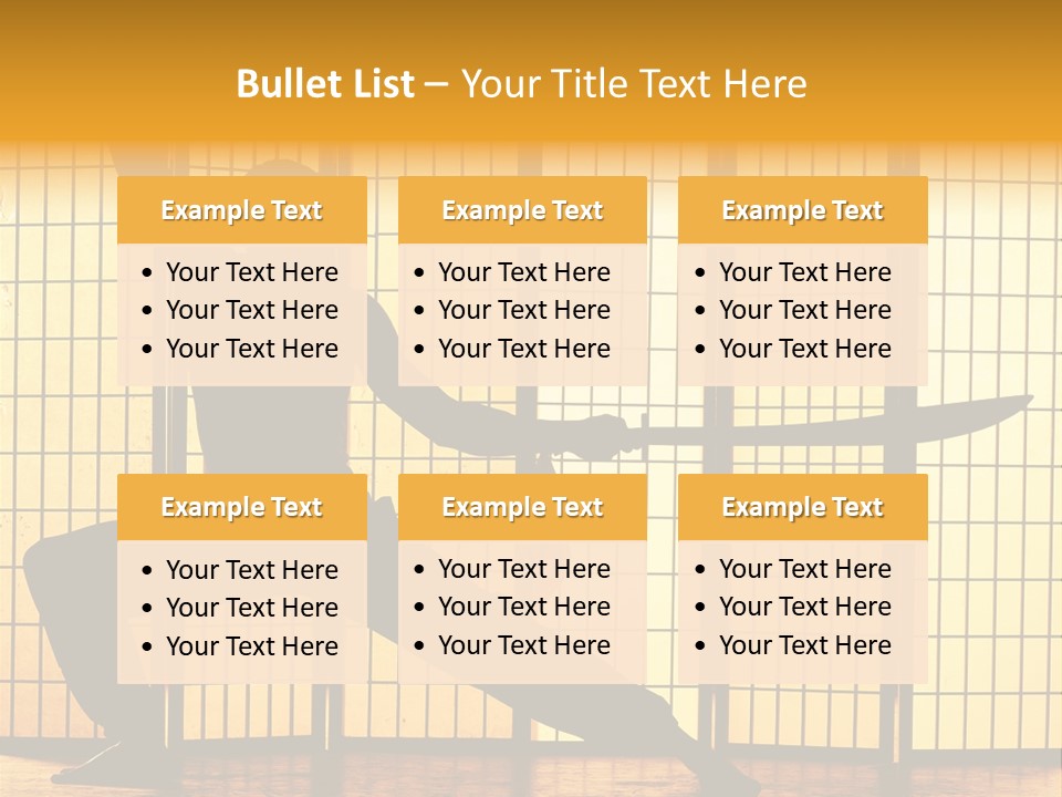 Orange Fight Background PowerPoint Template