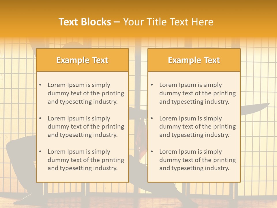 Orange Fight Background PowerPoint Template