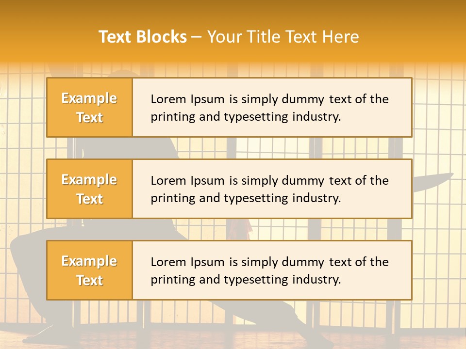 Orange Fight Background PowerPoint Template
