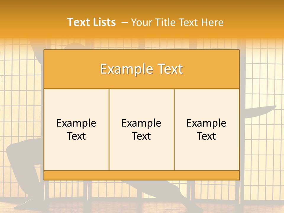 Orange Fight Background PowerPoint Template