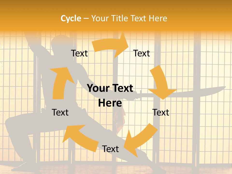 Orange Fight Background PowerPoint Template