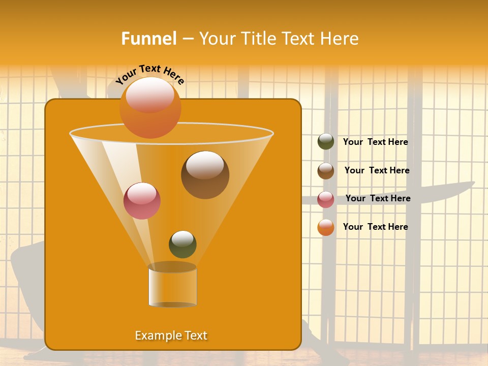 Orange Fight Background PowerPoint Template